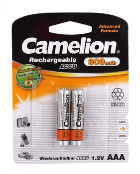 Аккумулятор R03 900 mAh Camelion Ni-MH (2 на блистере,24)